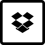 Dropbox Rounded Border SVG Icon